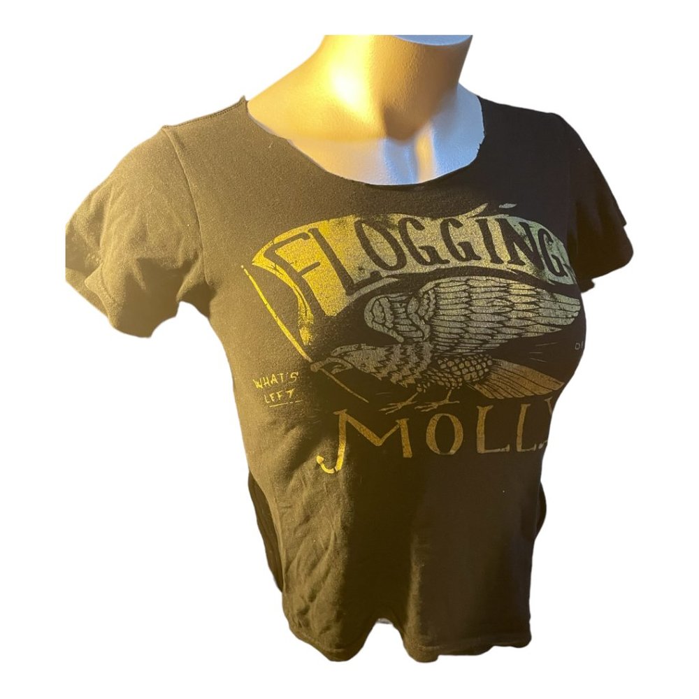 Flogging molly cutoff shoulder tee